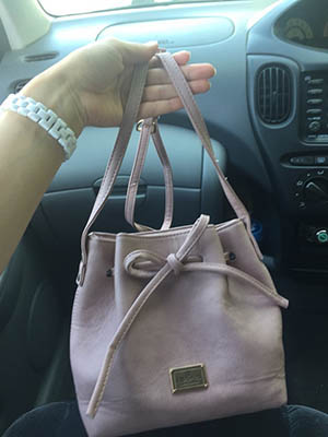 Женская сумочка тёмно-фиолетовая модная