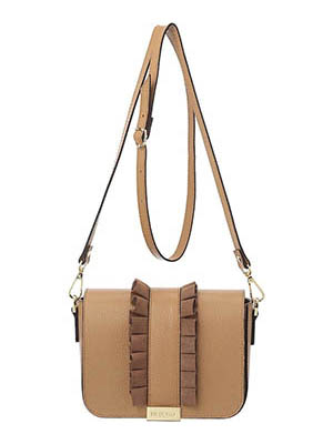 Женская сумка тёмно-коричневая модная
