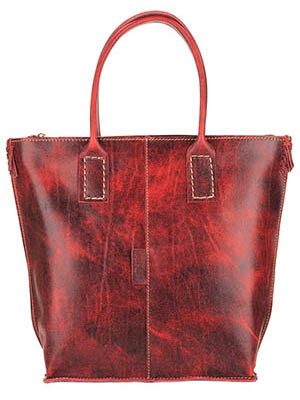 Женская сумочка светло-рубиновая модная