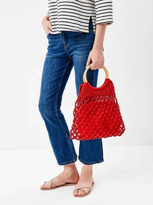 Женская сумка светло-рубиновая недорогая