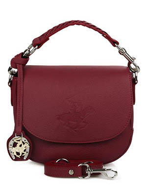 Женская сумочка тёмно-красная модная